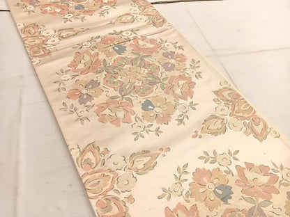 平和屋着物◎六通柄袋帯　宝相華　金糸　正絹　逸品　BAAW1442mz