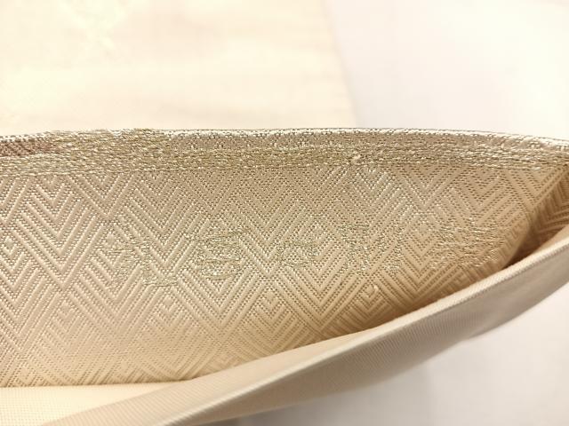 平和屋着物◎全通柄袋帯 さがび錦 九百別織 籬文 金銀糸 正絹 逸品 BAAW1485mz