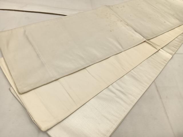 平和屋着物◎全通柄袋帯　銀糸　引箔　正絹　逸品　BAAW1500mz