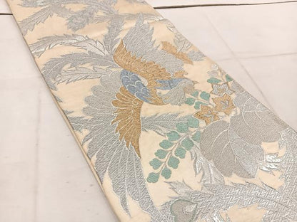 平和屋着物◎六通柄 京袋帯 鳳凰花文 金銀糸 正絹 逸品 BAAW1545mz