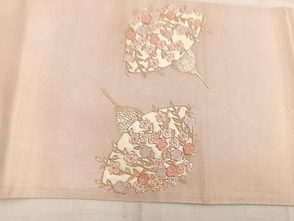 平和屋着物◎太鼓柄袋帯 刺繍 花笠 金銀彩 正絹 逸品 BAAW1575mz