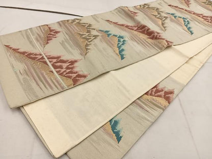 平和屋着物◎六通柄袋帯 樹林文 金糸 BAAW1613mz