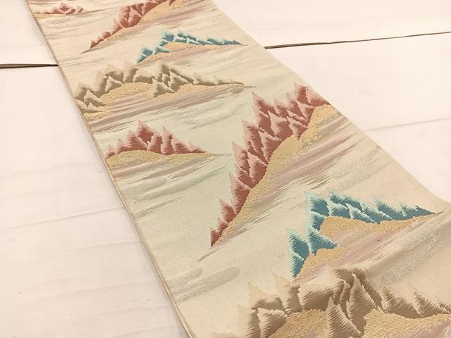 平和屋着物◎六通柄袋帯 樹林文 金糸 BAAW1613mz