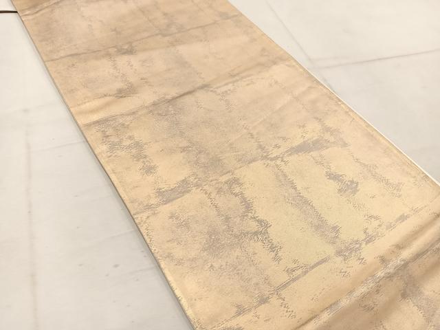 平和屋着物◎六通柄袋帯　幾何学文様　金糸　引箔　正絹　逸品　BAAW1693mz