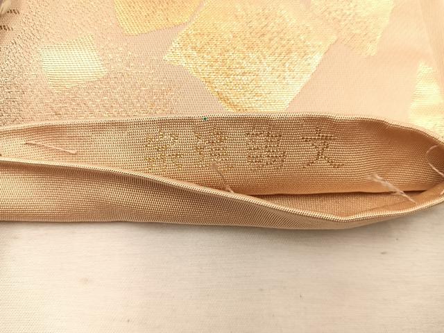 平和屋着物◎六通柄袋帯　みかげ錦　宗達鶴文　金糸　正絹　逸品　BAAW1800mz