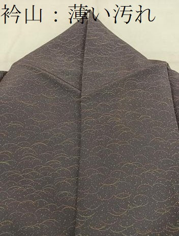 平和屋着物■上質な小紋 芝草文 正絹 逸品 BAAW1868mz