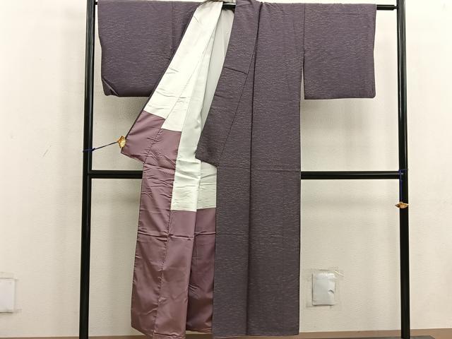 平和屋着物■上質な小紋 芝草文 正絹 逸品 BAAW1868mz