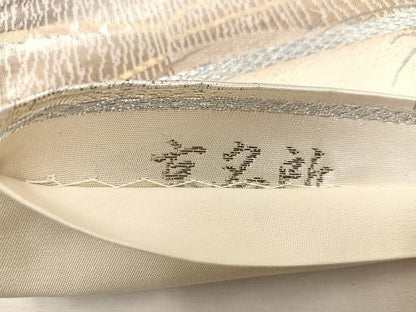 平和屋着物◎六通柄袋帯　京名所　プラチナ二重箔　正絹　逸品　BAAW1873mz