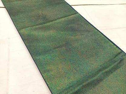 平和屋着物◎六通柄袋帯 霞文 金糸 引箔 正絹 逸品 BAAW1961mz