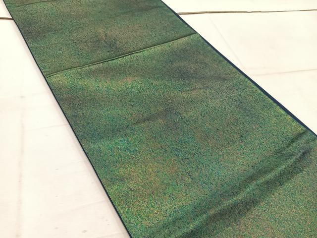 平和屋着物◎六通柄袋帯 霞文 金糸 引箔 正絹 逸品 BAAW1961mz