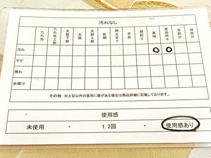 平和屋着物◎六通柄袋帯　瓦文　金銀糸　正絹　逸品　BAAW2049yc