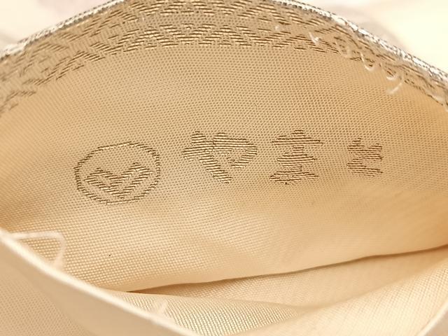 平和屋着物◎六通柄袋帯　蜀江華文　銀糸　やまと誂製　正絹　逸品　BAAW2134yc