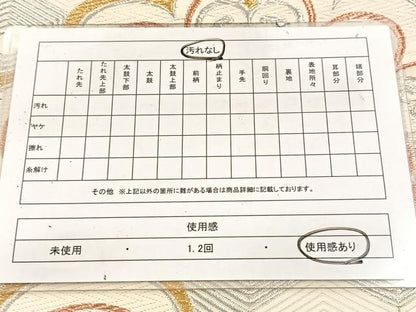 平和屋着物◎六通柄袋帯　唐織　亀甲笠松文　金銀糸　正絹　逸品　BAAW2153yc