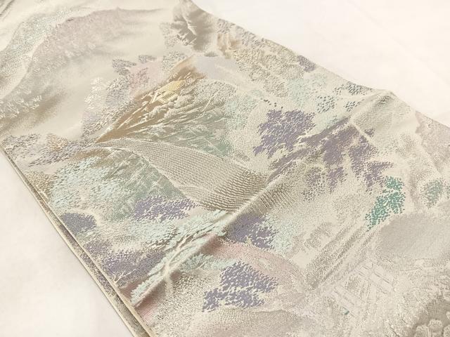 平和屋着物◎六通柄袋帯　唐織　清滝の四季　二重箔錦　正絹　逸品　BAAW2154yc