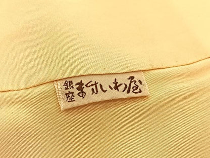 平和屋着物●極上　本加賀友禅作家　成竹登茂男　振袖　友禅　花鳥文　暈し染め　ますいわ屋扱い　正絹　逸品　BAAW2185yc