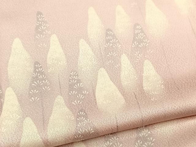 平和屋着物▽上質な小紋　単衣　樹林文　暈し染め　正絹　逸品　BAAW2190yc