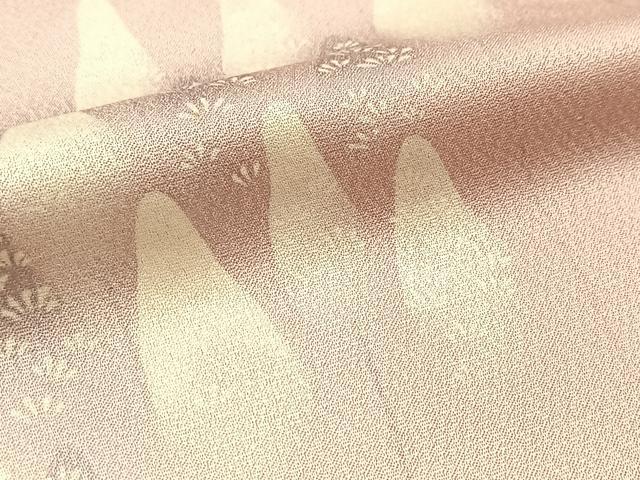 平和屋着物▽上質な小紋　単衣　樹林文　暈し染め　正絹　逸品　BAAW2190yc