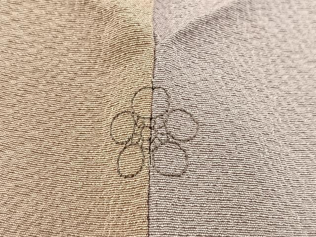 平和屋着物▽染色作家　斉藤三才　小紋　単衣　霞文　暈し染め　正絹　逸品　BAAW2197yc
