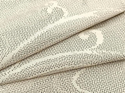 平和屋着物▽上質な紬 単衣 立波文 正絹 逸品 BAAW2208yc