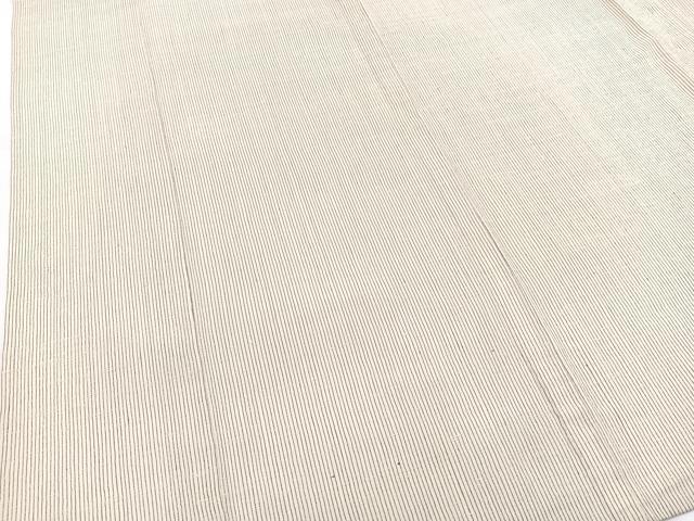 平和屋着物▽上質な紬 単衣 縞 正絹 逸品 BAAW2210yc