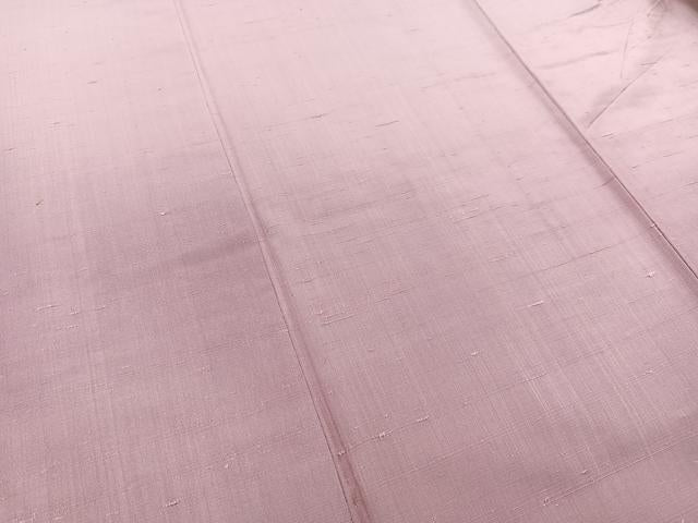 平和屋着物▽訪問着　単衣　紬地　霞文　正絹　逸品　BAAW2213yc