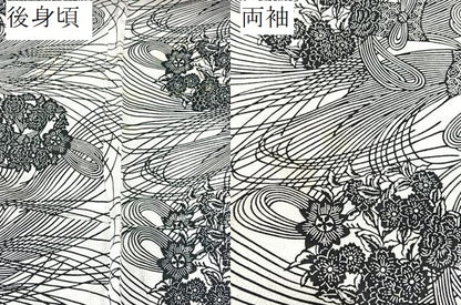 平和屋着物▽上質な小紋 単衣 型染め 飾花文 正絹 逸品 BAAW2214yc