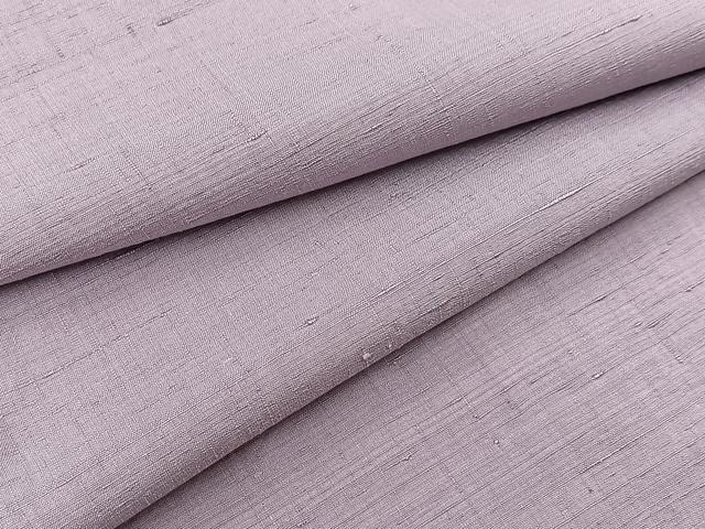 平和屋着物▽結城紬 単衣 薄葡萄色 正絹 逸品 BAAW2216yc