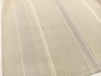 平和屋着物▽本塩沢 やまだ織 単衣 110亀甲 雪の中のきれ 証紙付き 正絹 逸品 BAAW2218yc