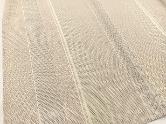 平和屋着物▽本塩沢 やまだ織 単衣 110亀甲 雪の中のきれ 証紙付き 正絹 逸品 BAAW2218yc