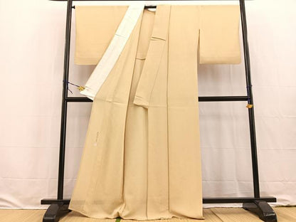 平和屋着物＊本加賀友禅作家 成竹登茂男監修 夏物 色無地 絽縮緬 砥粉色 正絹 逸品 BAAW2220yc