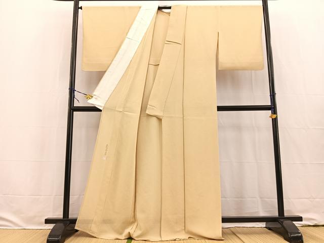 平和屋着物＊本加賀友禅作家 成竹登茂男監修 夏物 色無地 絽縮緬 砥粉色 正絹 逸品 BAAW2220yc