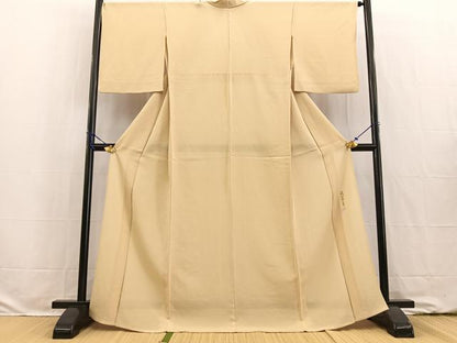 平和屋着物＊本加賀友禅作家 成竹登茂男監修 夏物 色無地 絽縮緬 砥粉色 正絹 逸品 BAAW2220yc