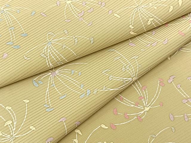 平和屋着物＊夏物　小紋　絽　舞花文　正絹　逸品　BAAW2221yc