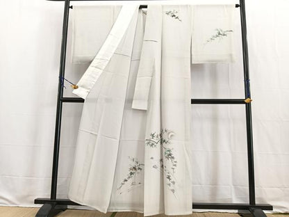 平和屋着物＊夏物 訪問着 手描き 絽 竜田川 さが美扱い 正絹 逸品 未使用 BAAW2227yc