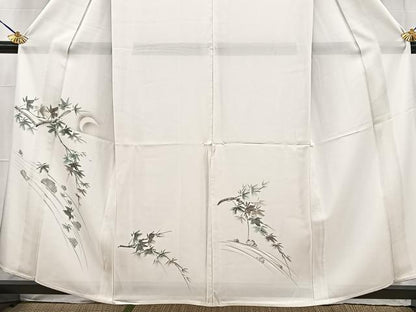 平和屋着物＊夏物 訪問着 手描き 絽 竜田川 さが美扱い 正絹 逸品 未使用 BAAW2227yc