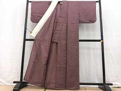 平和屋着物＊夏物 色無地 紗 濃色 正絹 逸品 BAAW2228yc