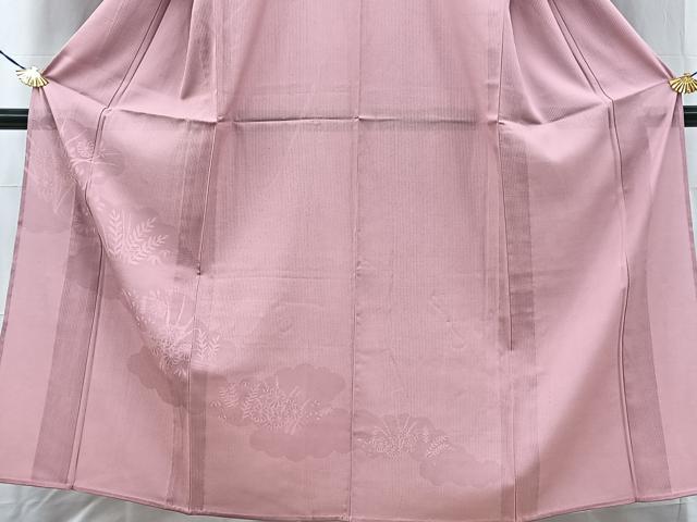 平和屋着物＊夏物 無地絵羽訪問着 雲取り花紋紗 石竹色 正絹 逸品 BAAW2229yc
