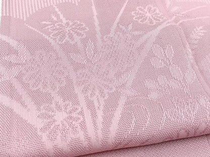 平和屋着物＊夏物 無地絵羽訪問着 雲取り花紋紗 石竹色 正絹 逸品 BAAW2229yc