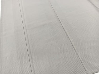 平和屋着物＊夏物　色無地　絽　白鼠色　正絹　逸品　BAAW2231yc