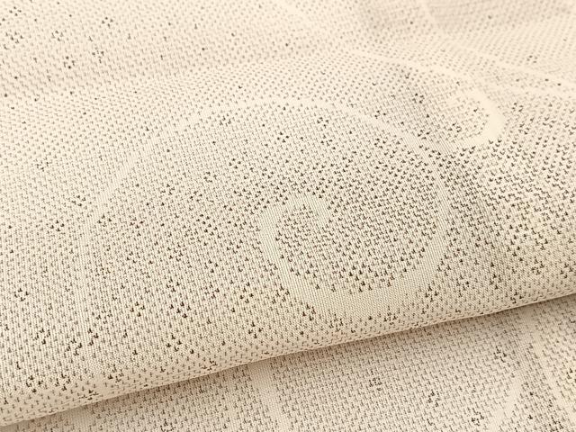 平和屋着物＊夏物 本場大島紬 夏大島 白大島 9マルキ 唐草文 正絹 逸品 未使用 BAAW2235yc