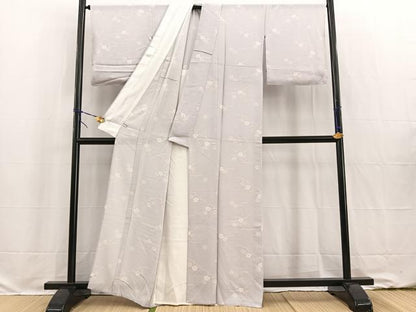 平和屋着物＊夏物 小紋 絽 撫子 正絹 逸品 BAAW2236yc