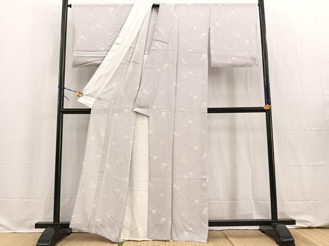 平和屋着物＊夏物 小紋 絽 撫子 正絹 逸品 BAAW2236yc