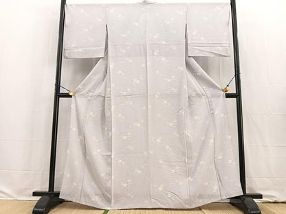 平和屋着物＊夏物 小紋 絽 撫子 正絹 逸品 BAAW2236yc
