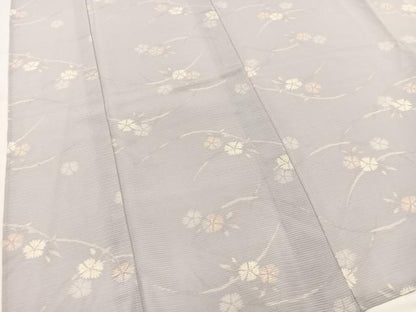 平和屋着物＊夏物 小紋 絽 撫子 正絹 逸品 BAAW2236yc