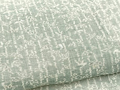 平和屋着物＊夏物　小千谷ちぢみ　笹竹文　麻　逸品　BAAW2244yc