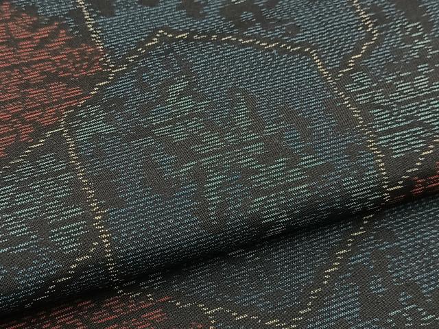 平和屋着物■本場大島紬 亀甲花文 正絹 逸品 BAAW2287yc