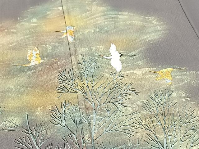 平和屋着物▽訪問着　単衣　飛鶴松文　金糸　金彩　正絹　逸品　AABD0201fy 2026年最新】Yahoo!オークション -単衣 訪問着(訪問着)の中古品・新品