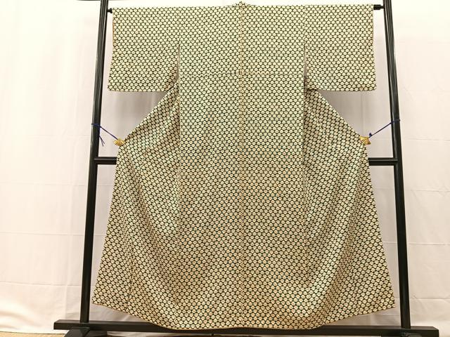平和屋着物■上質な小紋 型染め 椿 正絹 逸品 BAAW2319yc