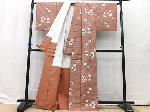 平和屋着物□上質な紬 舞花文 正絹 逸品 BAAW2320yc