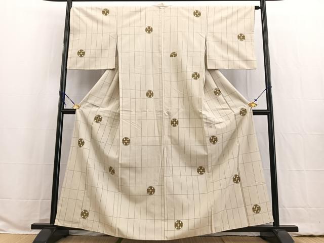 平和屋着物□上質な紬 吉祥文 正絹 逸品 BAAW2322yc